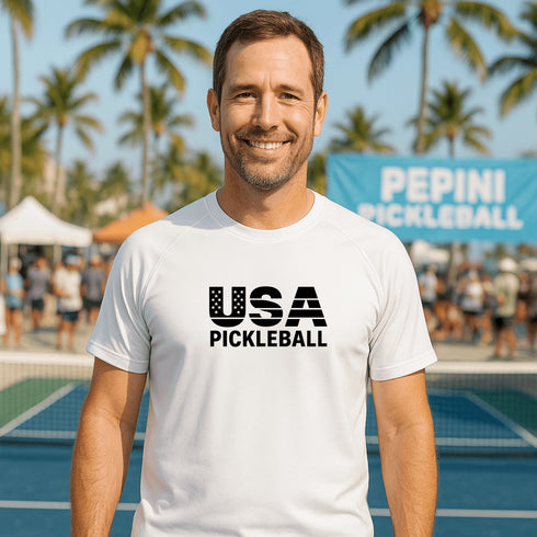 USA Pickleball Stripes & Stars Performance Shirt – Short Sleeve, Long Sleeve & Hoodie